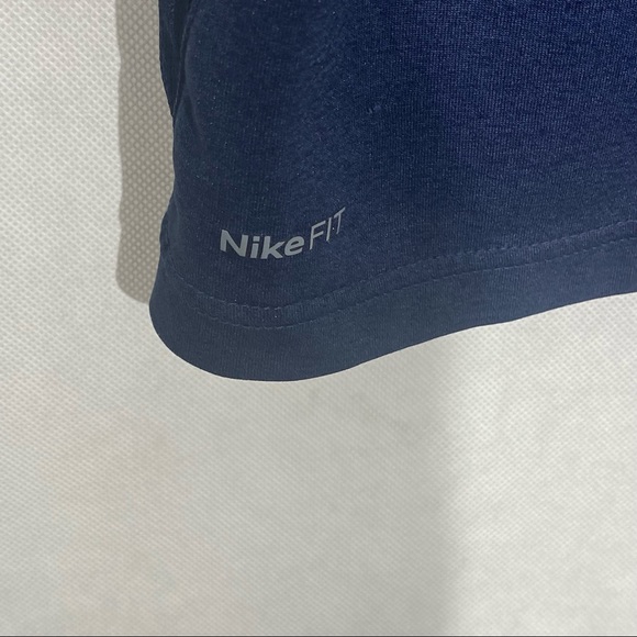 Nike Fit Dry Penn State Shirt Navy & Grey with Mesh Inserts Medium - Picture 8 of 12